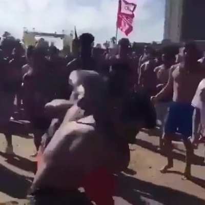 big boy goes ham on beach