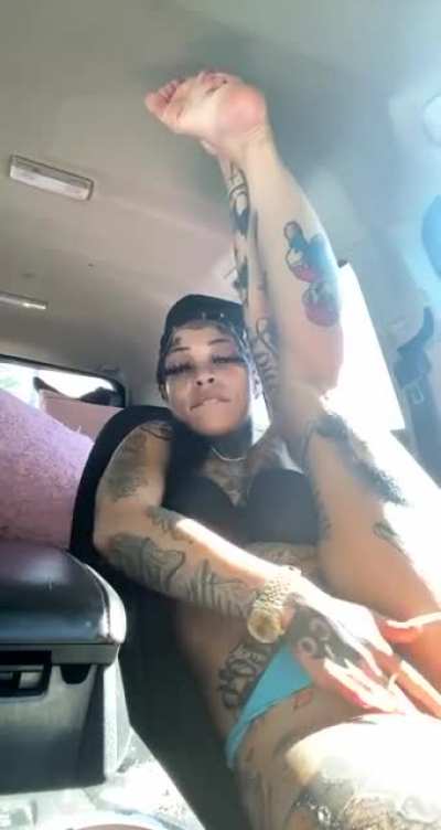 In the car wit it