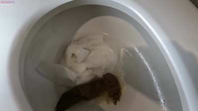 (F) HOT NEW SCAT VID JUST DROPPED! Titled: "Will Classy n Gassy cause a clog?" here is a free sample clip from our latest and greatest doubles pooping video! what do you think? will we need a plunger for our double decker poop??