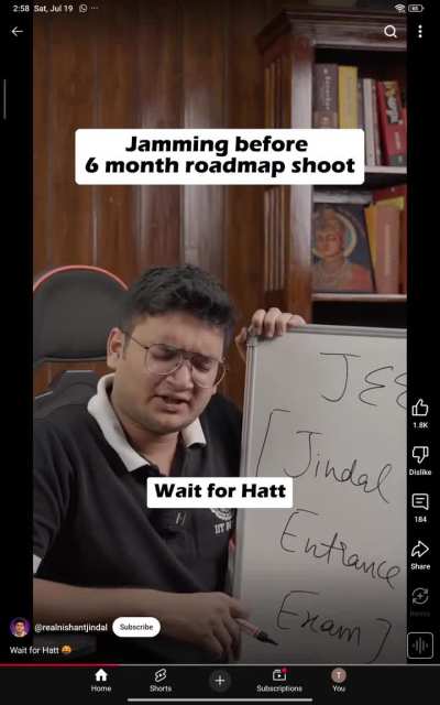 Jindal jee singing😭