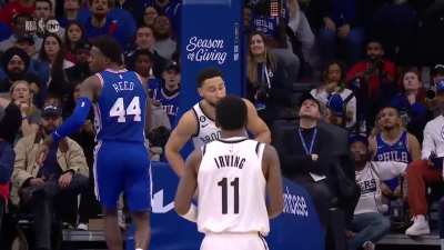 [Highlight] Ben Simmons shushes the crowd after laying his own brick back in