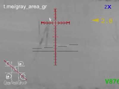 A sniper from Gray area group making a shot at 930m with .375 CheyTac