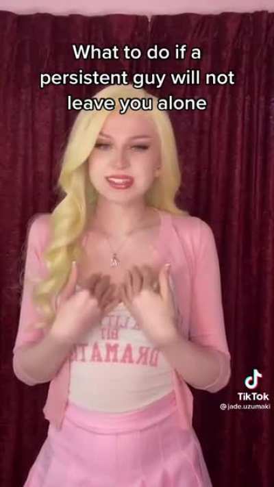 How to get a persistent guy to leave you alone
