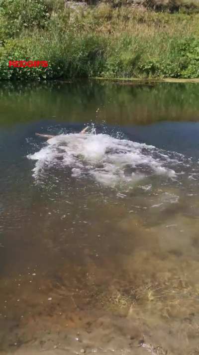 In the river