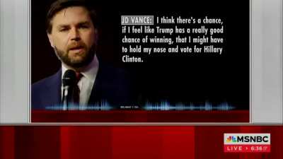 J D Vance on Trump:  1. He &ldquo;never liked&rdquo; Trump.  2. Trump never &ldquo;tells the truth&rdquo;.  3. Trump is a &ldquo;total fraud&rdquo;.  4. Trump doesn&rsquo;t &ldquo;care about folks&rdquo; .  5. He &ldquo;can&rsquo;t stomach&rdquo; Trump.