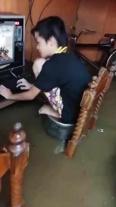Gaming in poo water…credit to u/ihatecovid_
