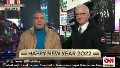 Andy Cohen Drunken New Year Eve de Blasio Rant