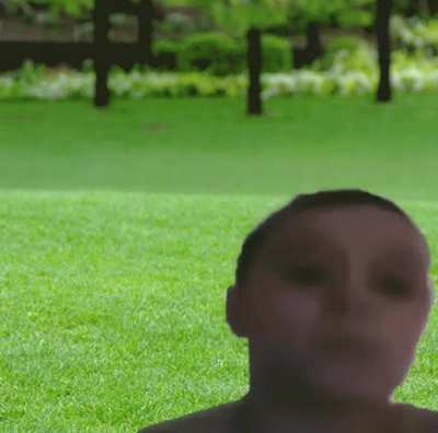 i took my shirt off in the yard