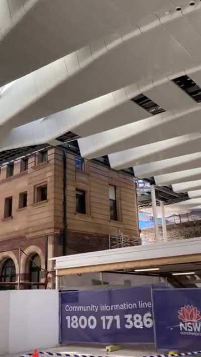The new look central station in progress