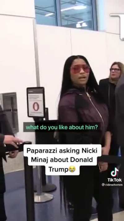 Nicki Minaj has no thoughts on Donald Trump