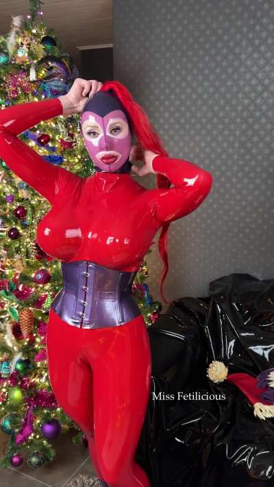 Christmas is over. Time for Santa to take a break and take off the latex…