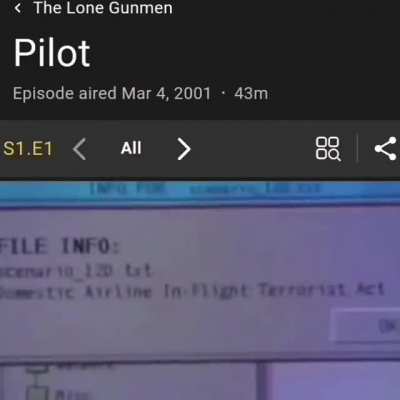 Lone Gunman 9/11 connection