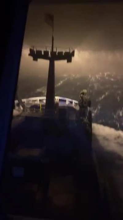 Snow in the middle of the ocean