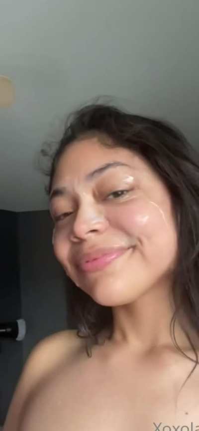 Cum always makes me a happy girl