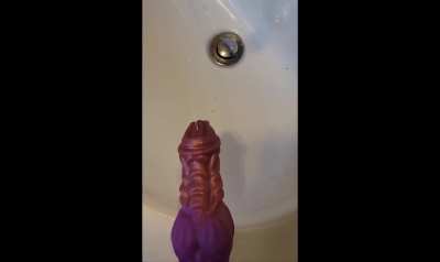 My New Toy - Fantasy Ejaculating Dildo with Knot🩷