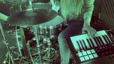 Never Meant, but played on Drums and Piano at the same time