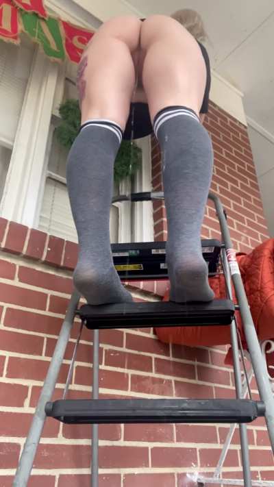 Pee off the ladder