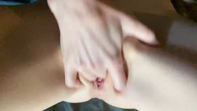 I love the wet sloppy sounds of fingering my aroused slutty cunt
