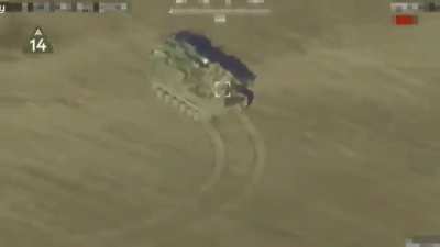 HIMARS hit on Russian Buk-M2