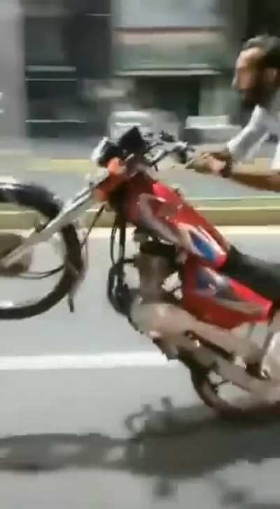 At least he tried to stand up