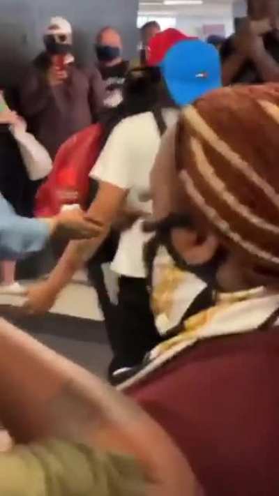Gangbang in an airport