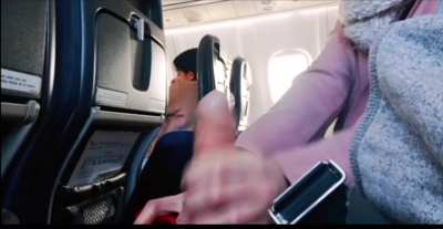Giving handjob on a plane while people sitting next to me 😈 why not ;)