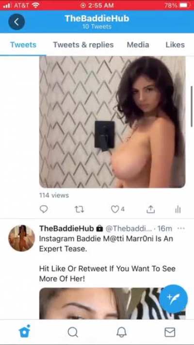 Instagram Baddie M@tti Marr0ni Loves Playing In The Shower! Twitt<wbr>er:@t<wbr>hebad<wbr>diehu<wbr>b