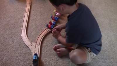A two-year-old's solution to the trolley problem