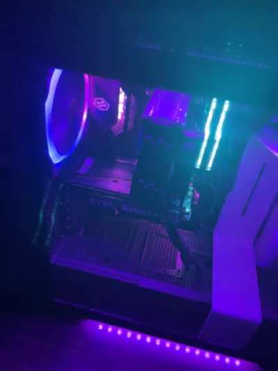 1st PC build &amp;amp; small look at the setup. Can&rsquo;t wait to start streaming!