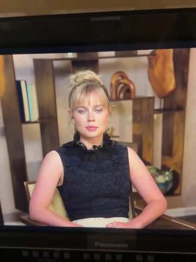 BTS with Angourie