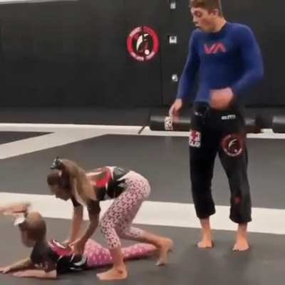 Siblings fight