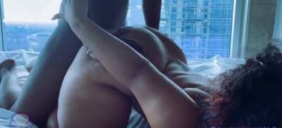 She is being dominated