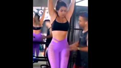 A helping hand in the gym from a professional