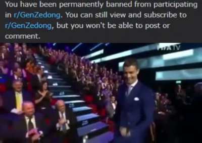 I got banned from r/genzedong