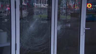Riots against Curfew today in the Netherlands
