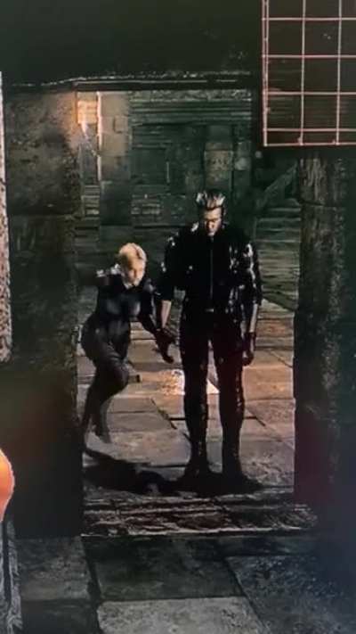 was playing re5&rsquo;s first wesker fight and wesker wasnt coming to me, so i went to the door where chris was kicked through and found this...