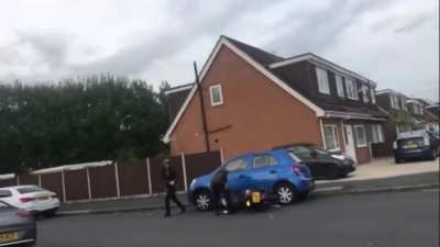 Kids get caught stealing a motorbike