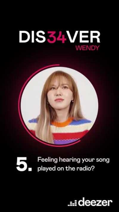 210428 WENDY - Q&amp;amp;A Interview with Deezer