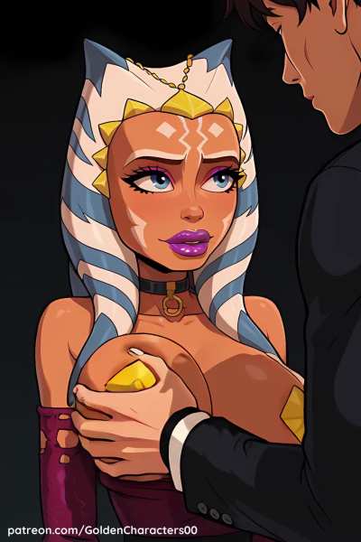 Busty Ahsoka Gropped (by GoldenCharacters00)