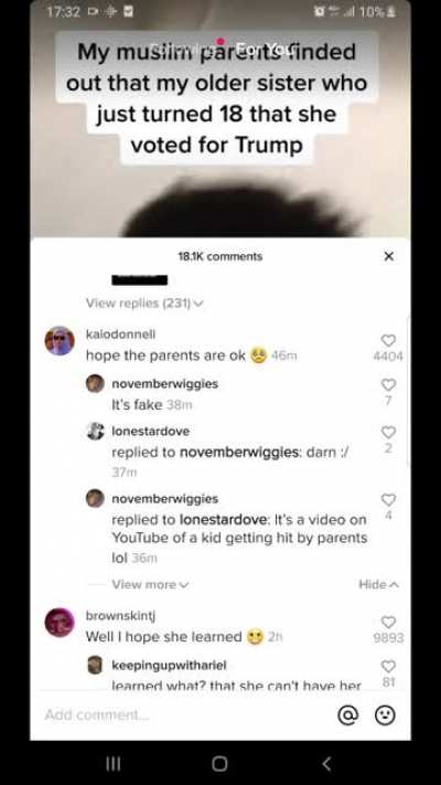 Beating your daughter is terrible.. But orange man bad.
