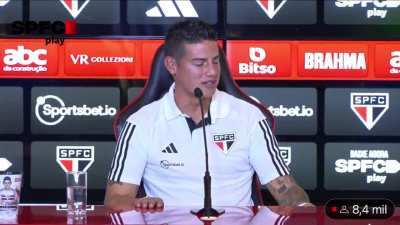 James Rodriguez falando sobre a Anitta.