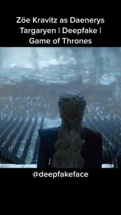 Zo&euml; Kravitz as Daenerys Targaryen | Deepfake | Game of Thrones (2011)
