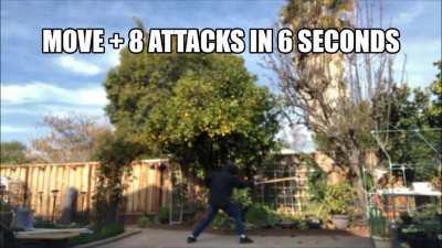 Here's a video of me moving ~30ft then doing 8 strike in 6 seconds, to further the discussion some more