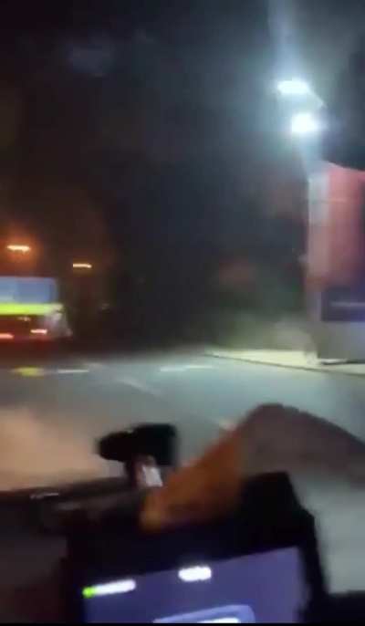 Close-up footage of Iranian ballistic missile impact in Israel