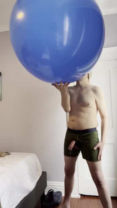 Cumming with my huge blue Tuftex 36”! 😏