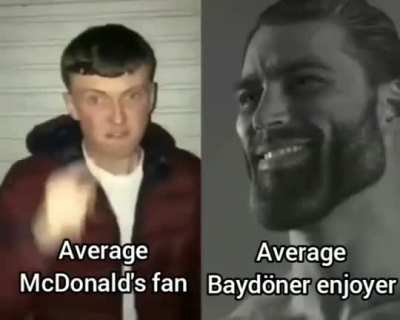 Erkek adam d&ouml;ner yer