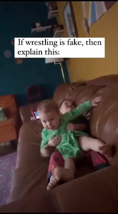Classic sibling war but stupid parenting 