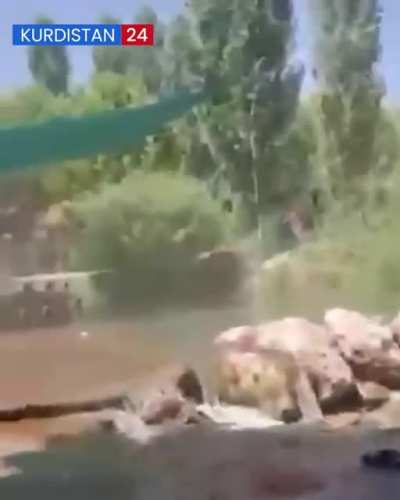 Footage of Turkey bombing a resort in Zaxo, Iraqi Kurdistan.