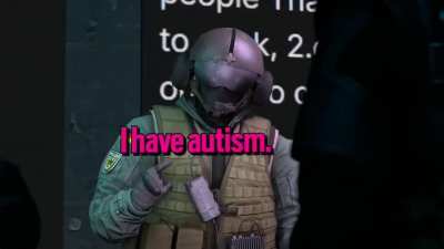He has autism