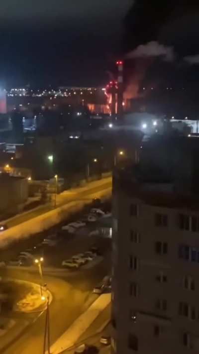 Kaluga Instrument-making Plant "Typhoon" on fire after it was attacked by the Ukrainian UAVs.
